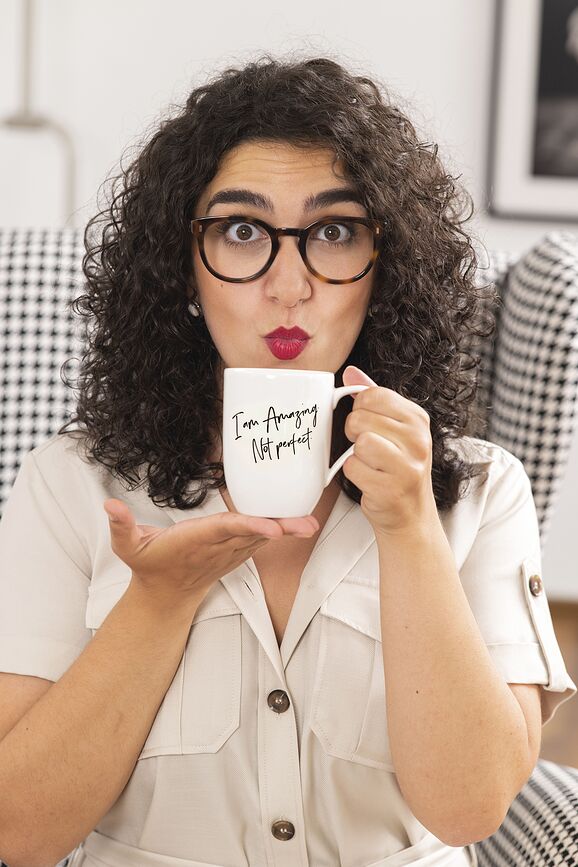 Statement Tasse, "Je suis incroyable, pas parfaite", 340 ml