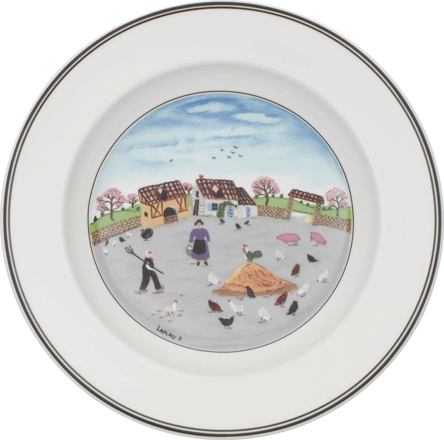 Talerz głęboki Design Naif Poultry Farm 21 cm
