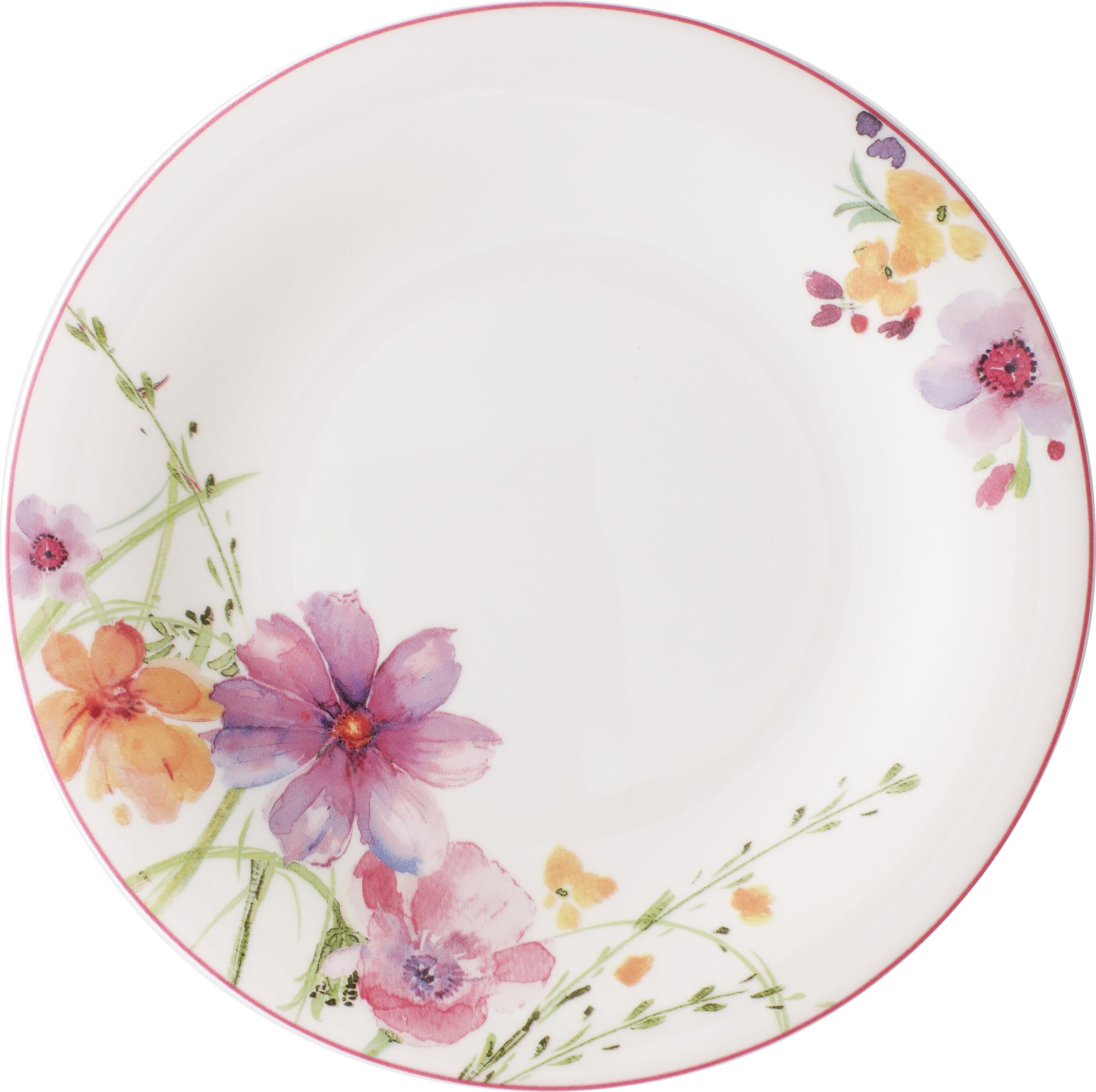 Talerz śniadaniowy Mariefleur Basic wzór na brzegach 21 cm
