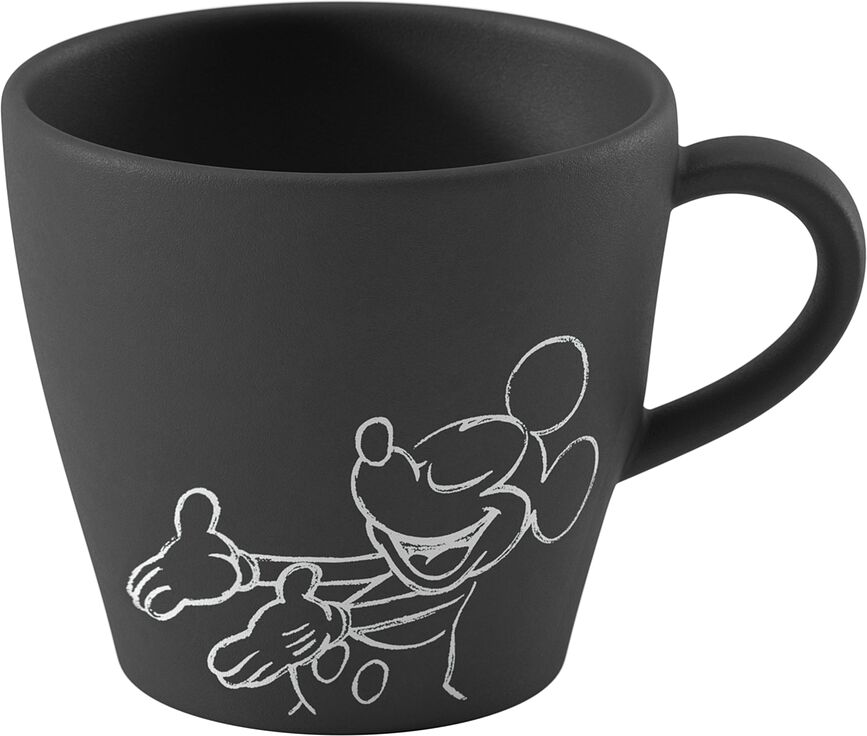 Tasse à café Manufacture Rock Mickey Mouse 160 ml, noire