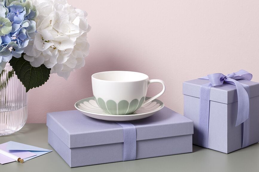 Taza de capuchino Fleur Vert 300 ml