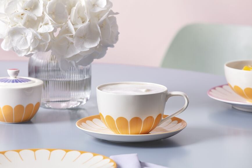 Taza de capuchino Fleur Vert 300 ml