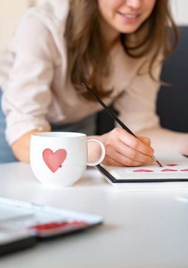 Taza With Love Be Happy