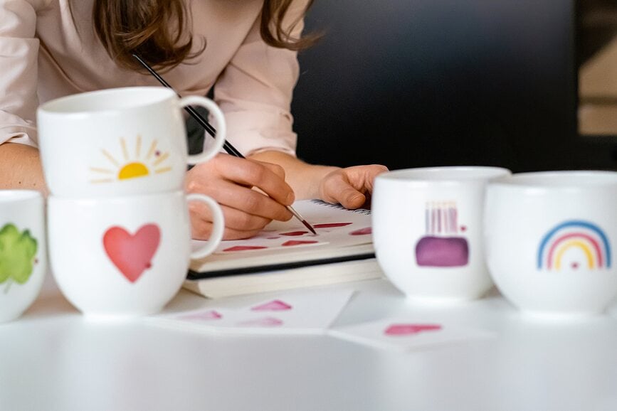 Taza With Love Be Happy