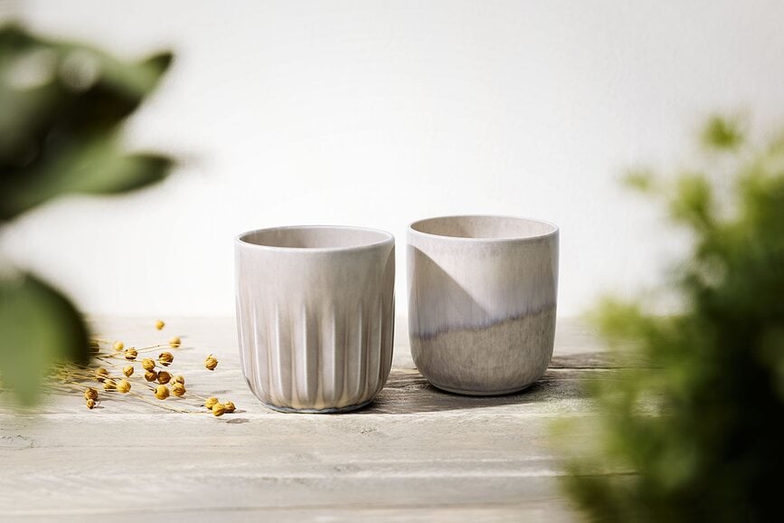 Tazas Perlemor Sand, 350 ml, 2 unidades