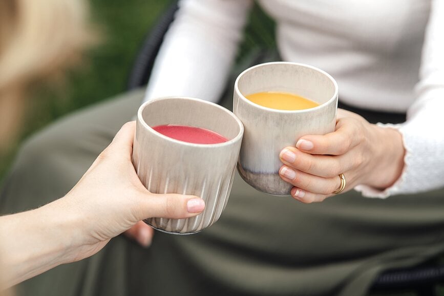 Tazas Perlemor Sand, 350 ml, 2 unidades