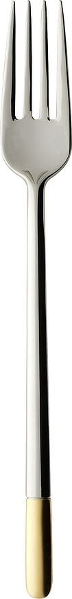 Tenedor de postre Ella, parcialmente chapado en oro