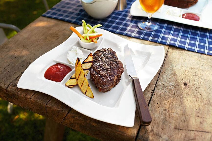 Texas Couteaux à Steak avec étui, Set 7 pièces