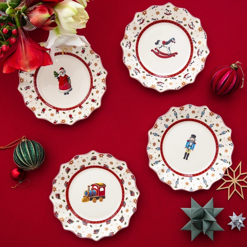 Toy's Delight Anniversary Assiettes, Lot de 4