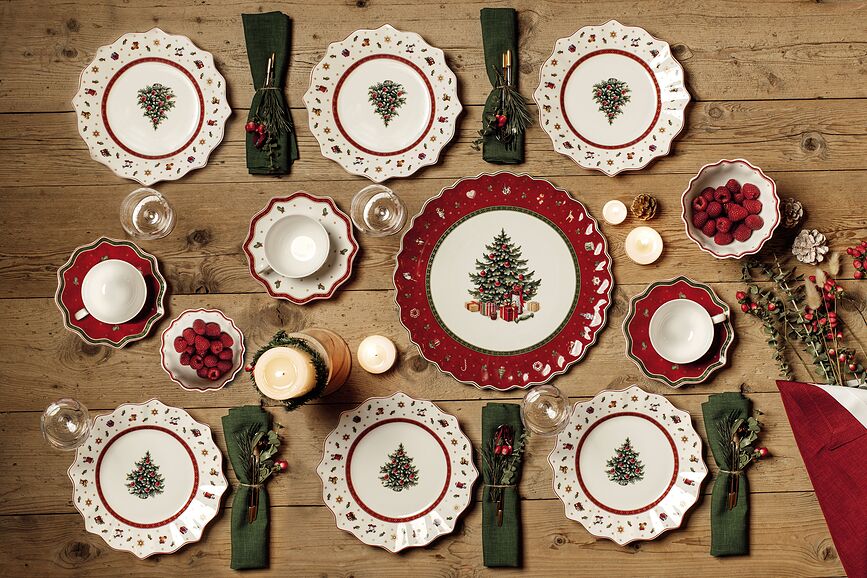 Toy's Delight Assiette à Dessert 24 cm, rouge