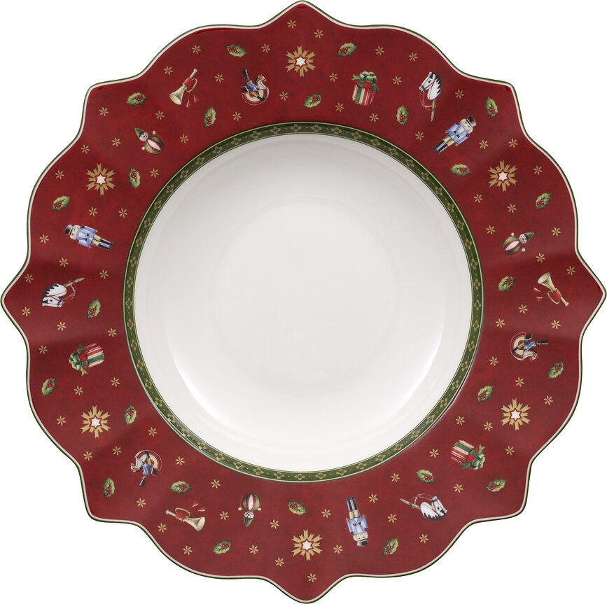 Toy's Delight Assiette Creuse, 26 cm, rouge