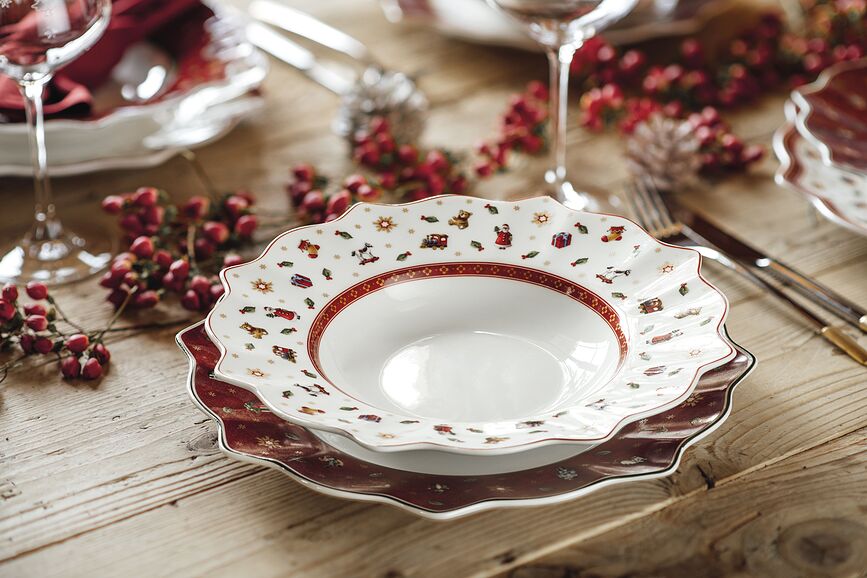 Toy's Delight Assiette Creuse, 26 cm, rouge