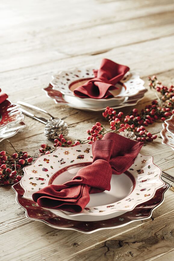 Toy's Delight Assiette Creuse, 26 cm, rouge