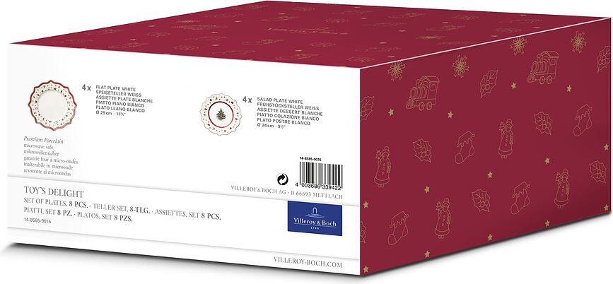 Toy's Delight Assiettes, Lot de 8