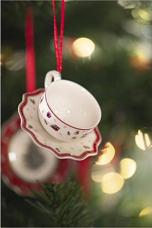 Toy's Delight Tablewareset Décorations de Noël, blanches, Lot de 3