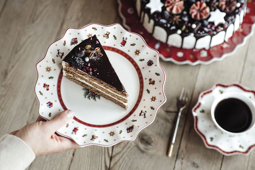 Toy's Delight Πιάτο Πρωινού, 24 εκ., κόκκινο