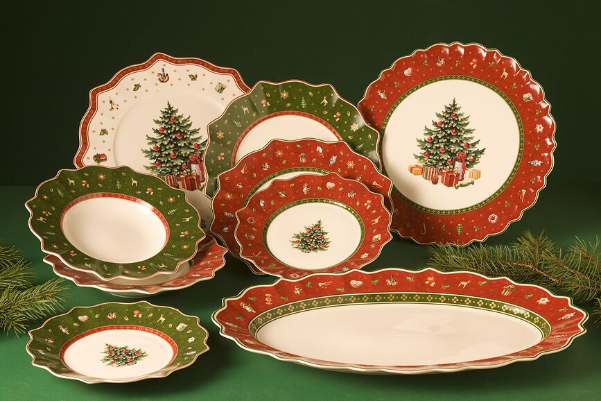 Toy's Delight Πιάτο Πρωινού, 24 εκ., κόκκινο