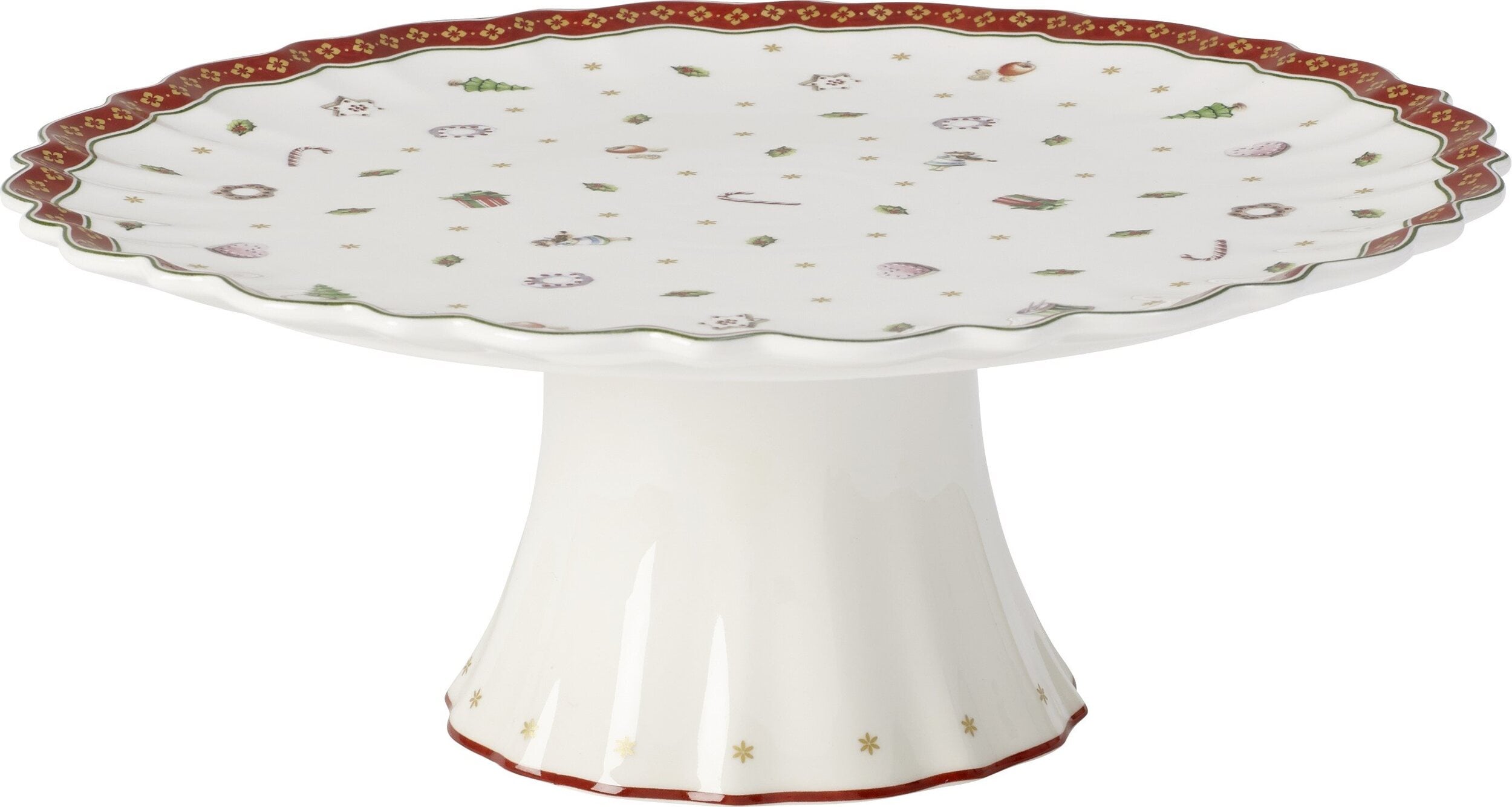 Villeroy & Boch Servierplatte "Kuchenplatte auf Fuß Toys Delight ø 28 cm bunt"