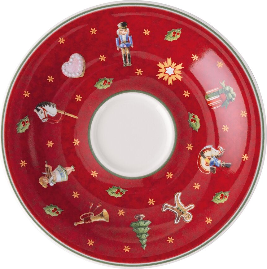 Toy's Delight Podstavek za skodelico za espresso, 10 cm, rdeč