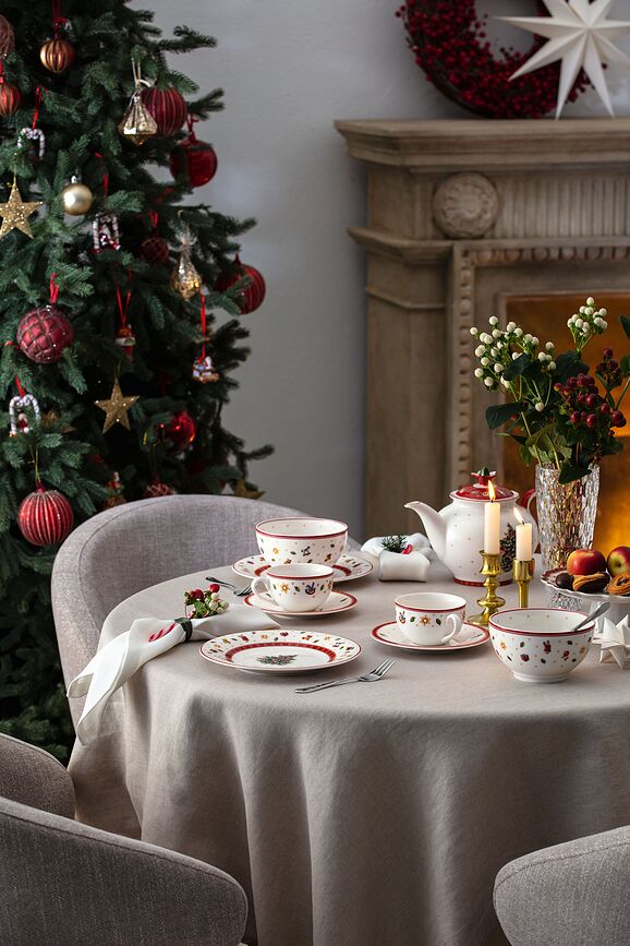 Toy's Delight Podstavek za skodelico za kavo ali čaj, rdeč