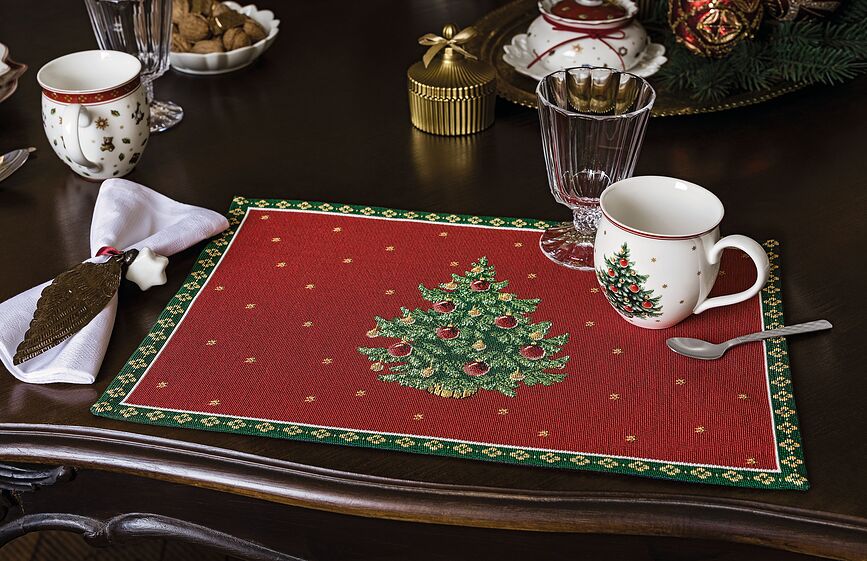Toy's Delight Set de Table, motif sapin, 32 x 48 cm