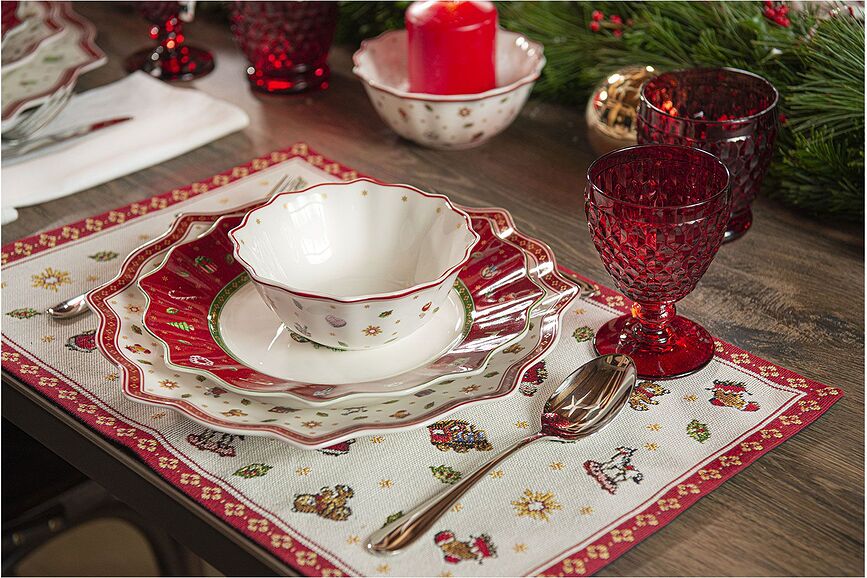 Toy's Delight Set de Table, motif sapin, 32 x 48 cm