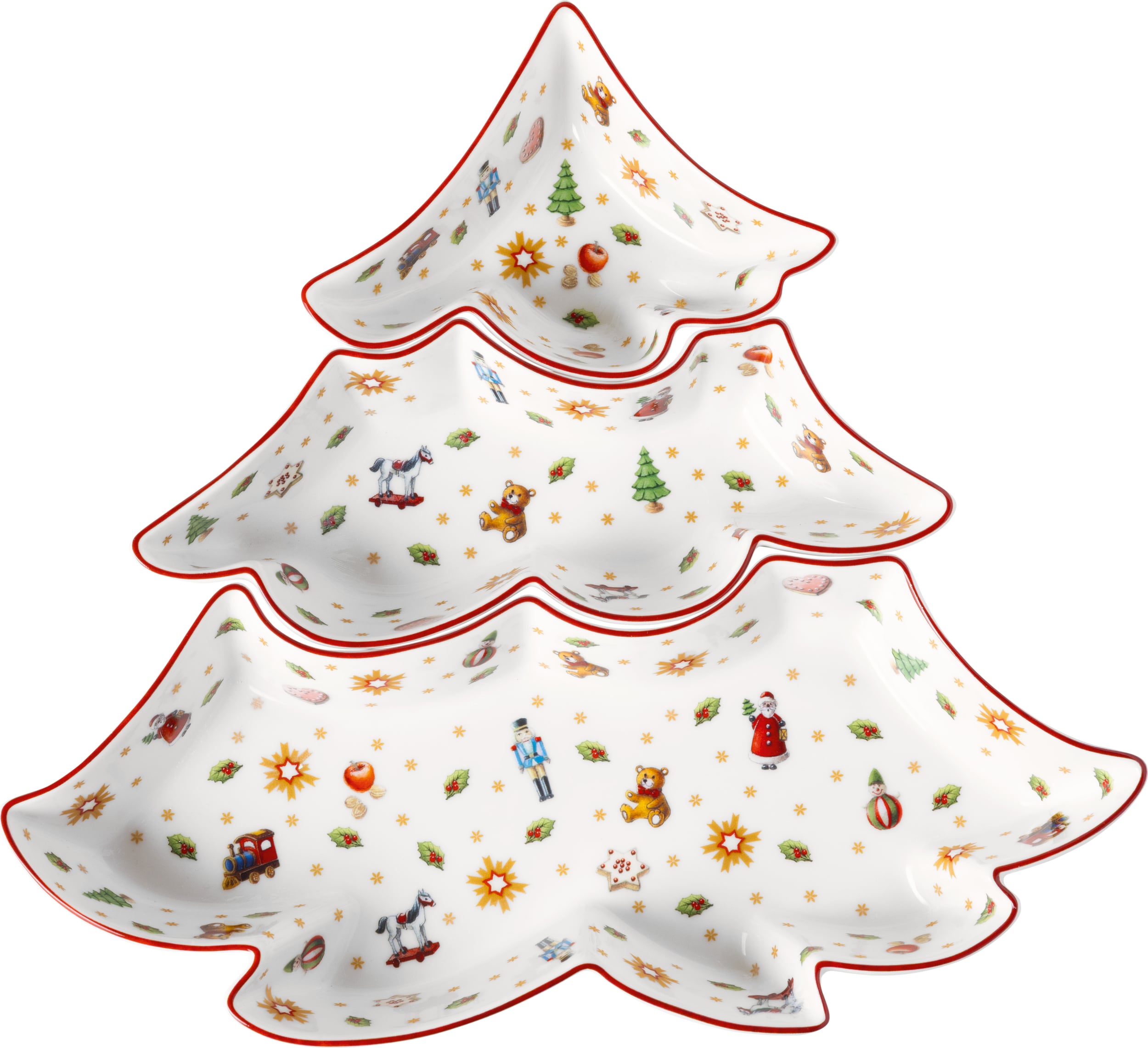 Toy's Delight Snack-Etagere Tannenbaum 27,9 cm, 3-stöckig