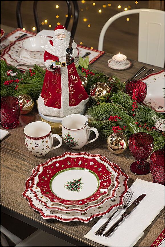 Toy's Delight Tasses à motifs de Noël, 340 ml, rouges, Lot de 2