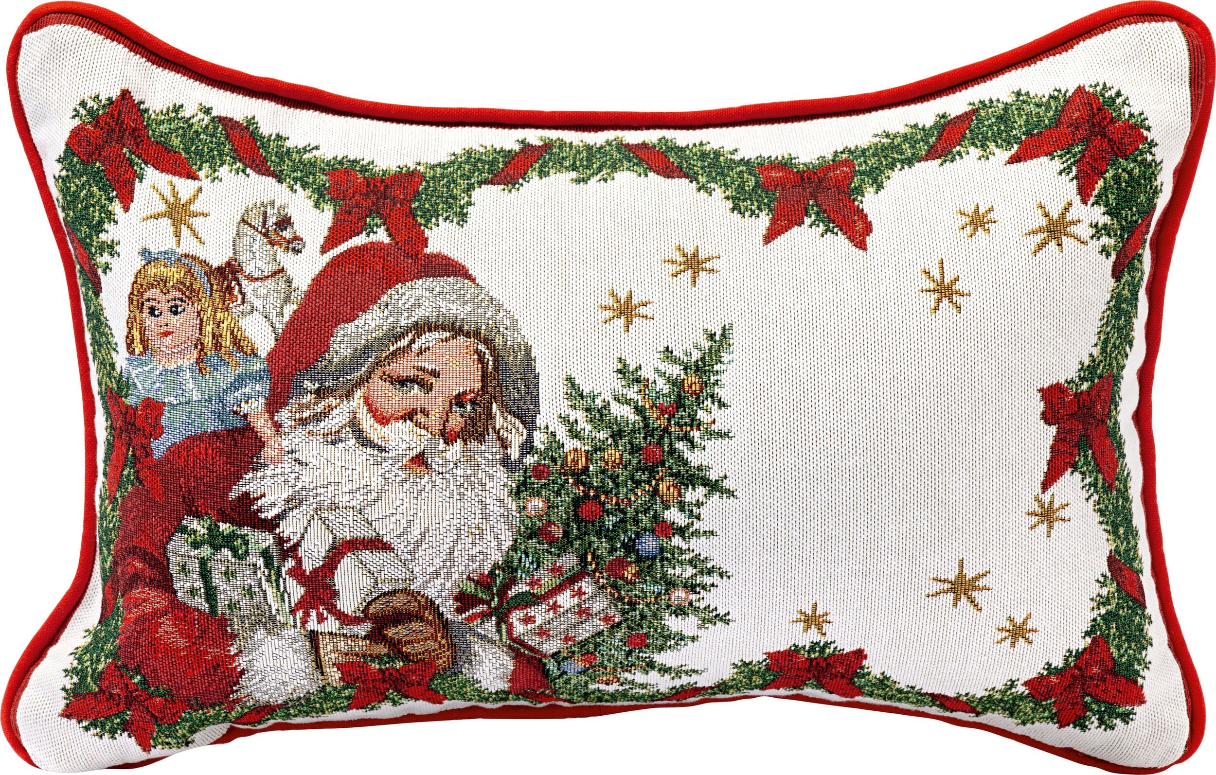Toy's Fantasy Dekoratives Kissen 32 x 48 cm Weihnachtsmann