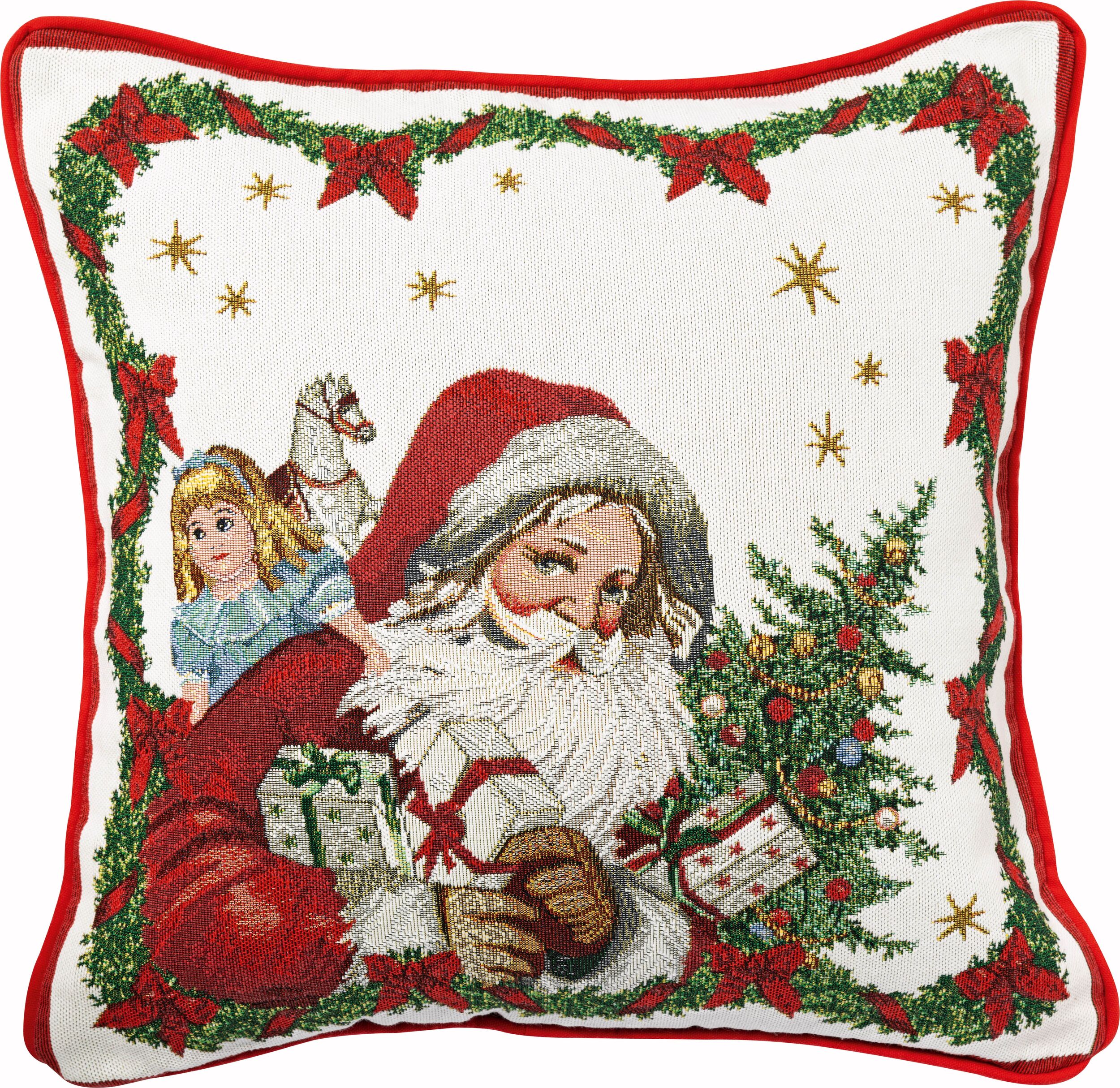 Toy's Fantasy Dekoratives Kissen 45 x 45 cm Weihnachtsmann