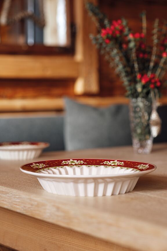 Toy's Fantasy Zdjela motiv "Distributing Presents" 25 cm crvena