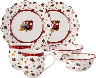 Toys Delight Σετ Φαγητού για 2 άτομα, 6 τμχ