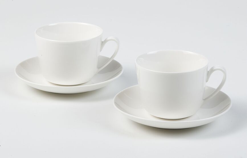Twist White Sous-tasse, blanche