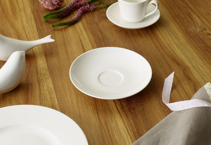 Twist White Sous-tasse, blanche