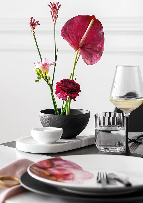 Vasos Rose Garden, 380 ml, 4 unidades