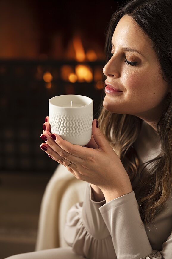 Vela aromática Manufacture Collier Blanc Perle Sparkle