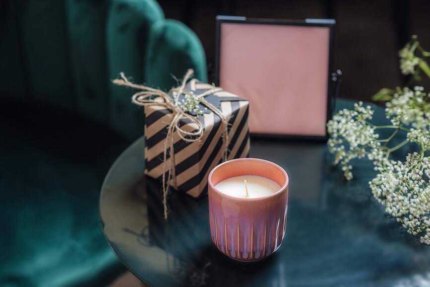 Vela Aromática Perlemor Coral Home, aroma Sunkissed