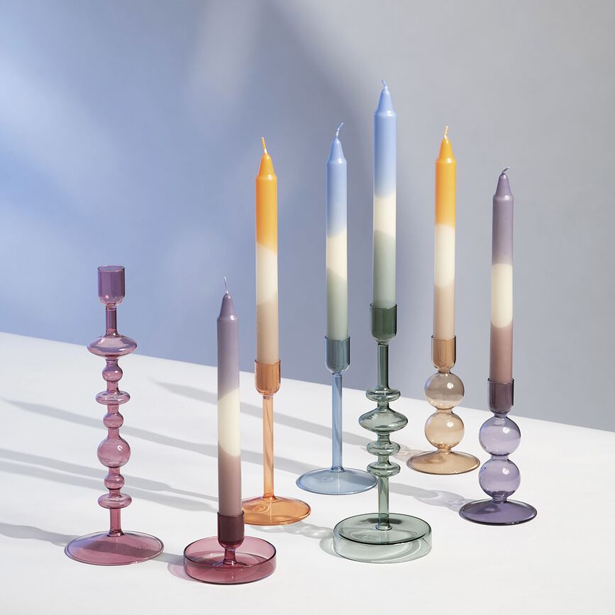 Velas aromáticas Like Home, aroma a lavanda y uva, 2 unidades