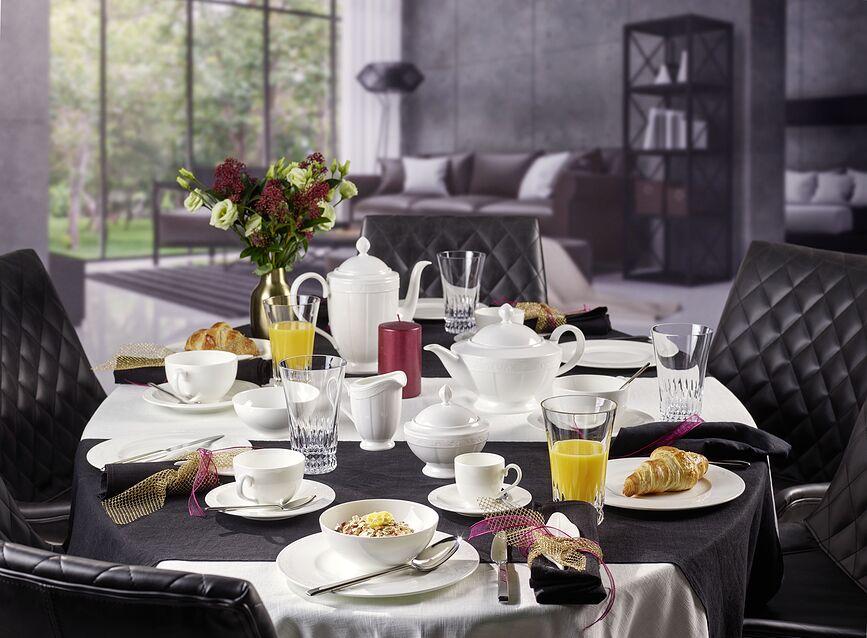 White Pearl Soucoupe pour bol à bouillon ou tasse