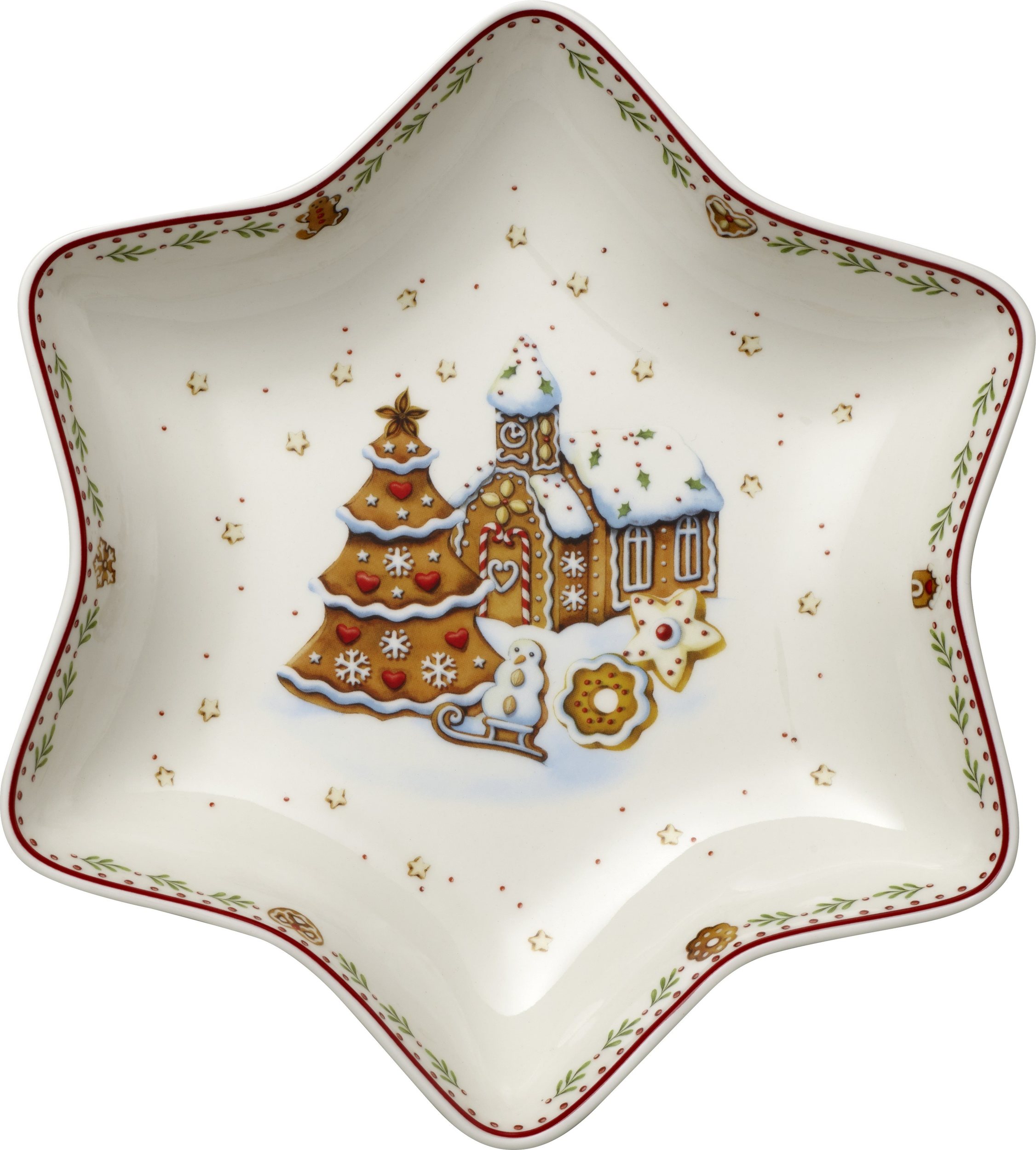 Winter Bakery Delight Gingerbread Schale Stern
