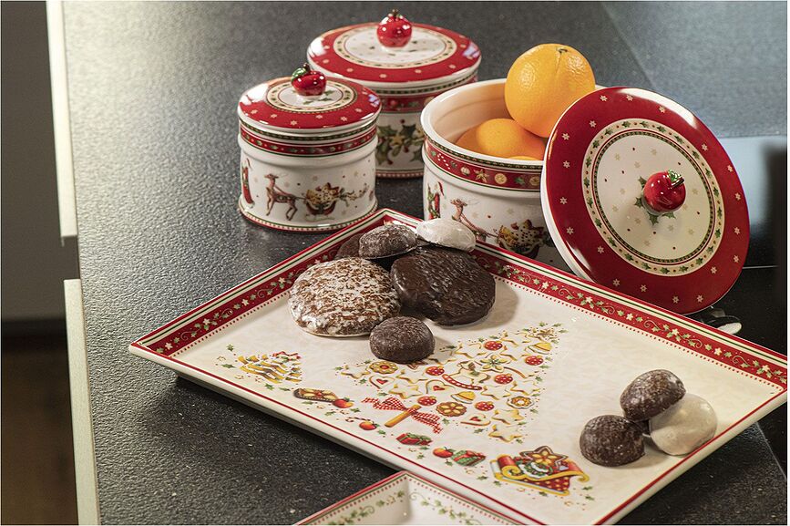 Winter Bakery Delight Pladenj za torto, 22,5 x 27 cm