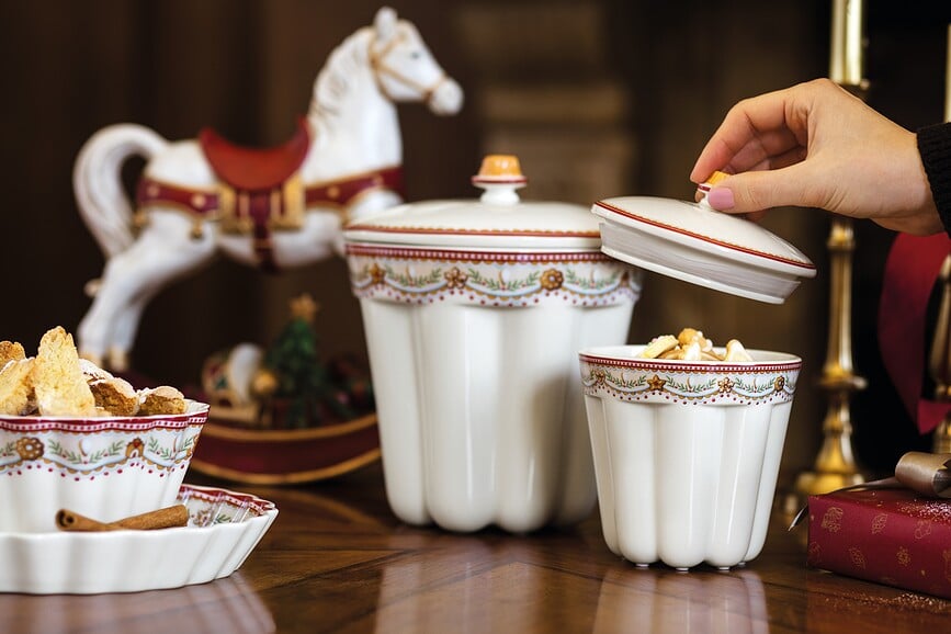 Winter Collage Accessoires Φιγούρα κουνιστό αλογάκι, χριστουγεννιάτικη