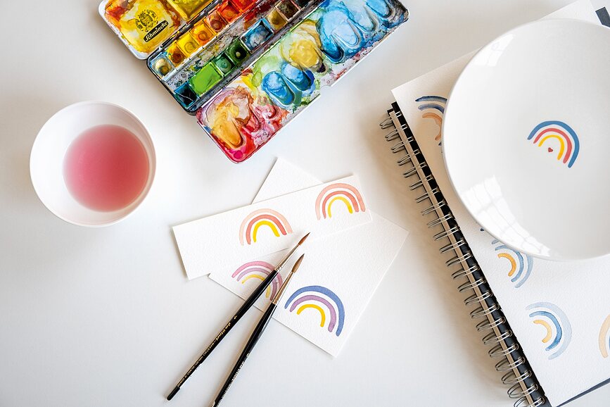 With Love Hello Sunshine Πιάτο Πρωινού