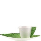Filiżanka do kawy ze spodkiem Palm Leaf