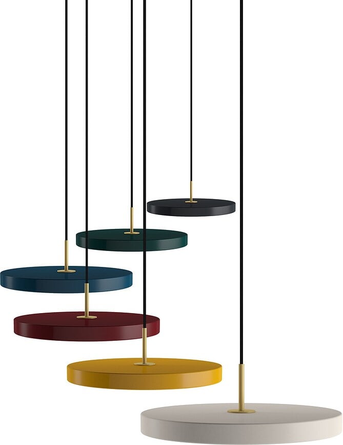 Asteria Viseća Lampa crna sa zlatnim detaljima