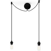Cannoball Cluster 2 Cords for ceiling lamps black
