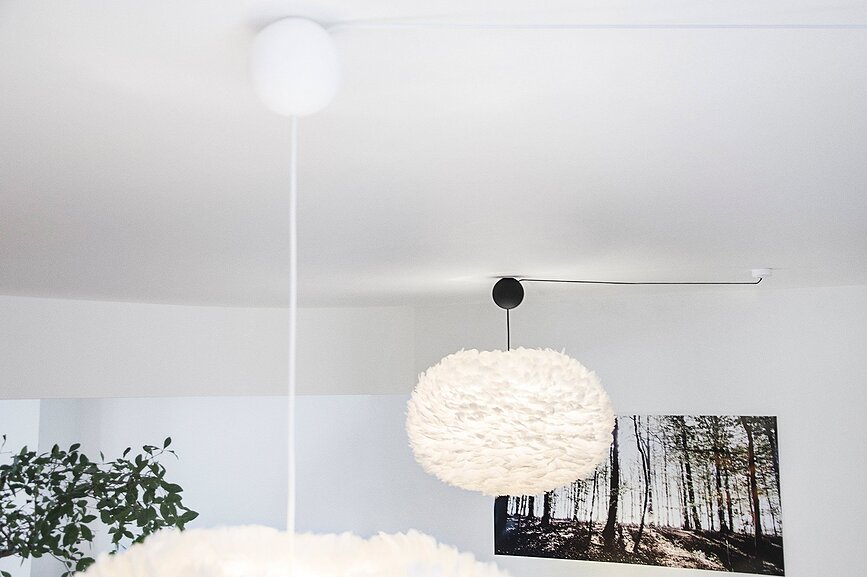 Cannoball Kit de Suspension pour Luminaire, blanc