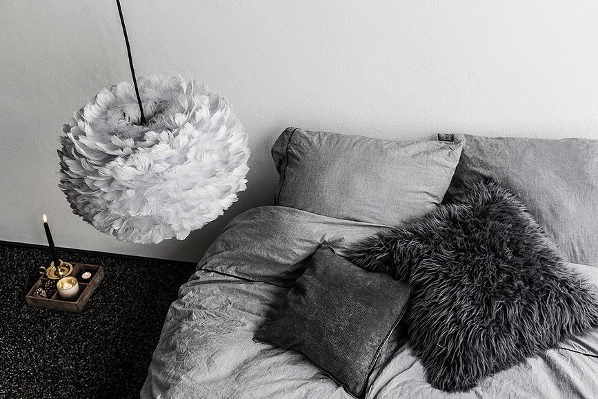 Eos Lampe 25 cm, gris clair