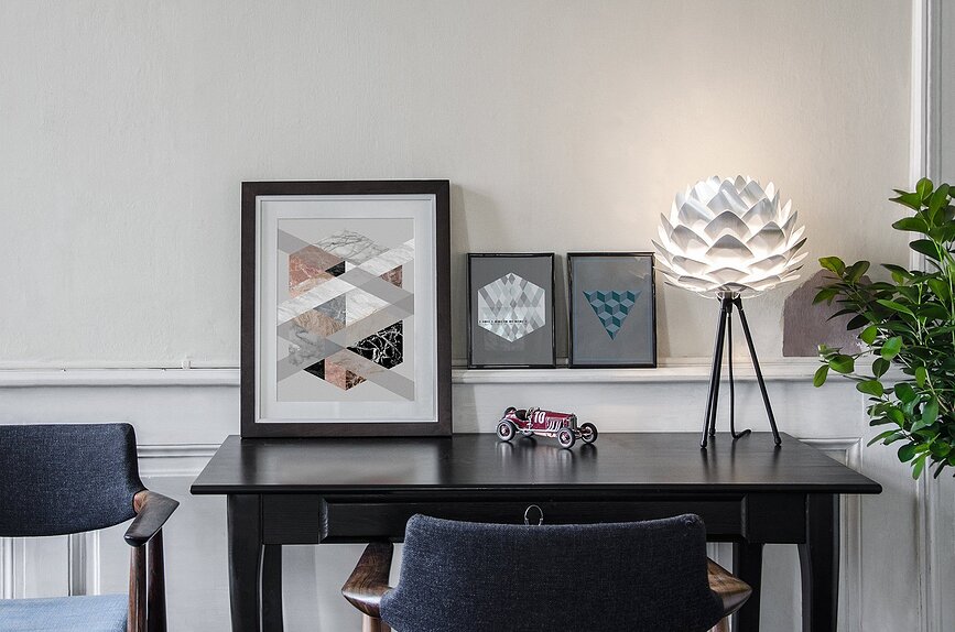 Lámpara Mini Silvia, blanca