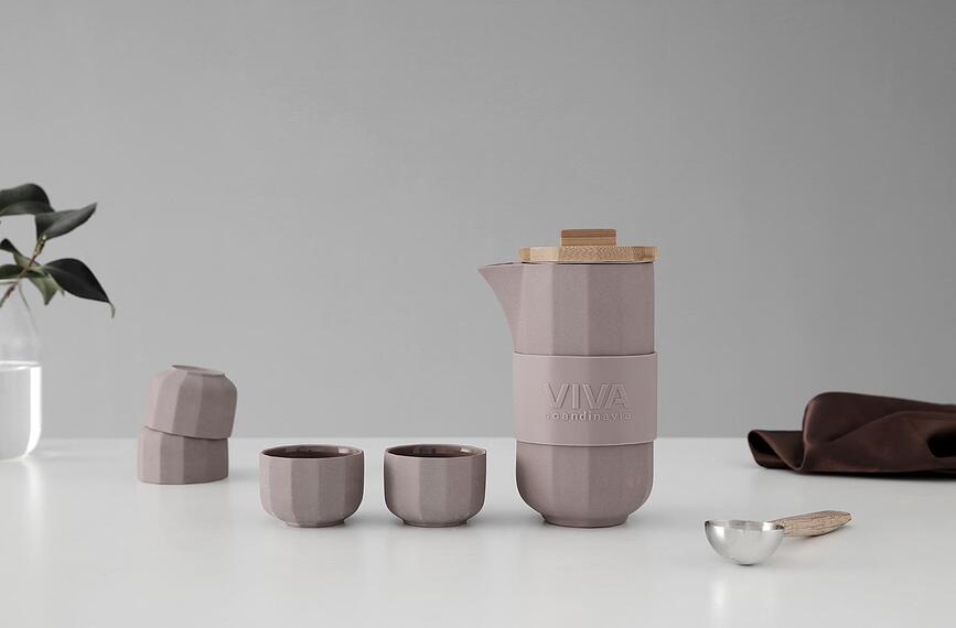 Alexander Čajni set, siv, 4-delni set